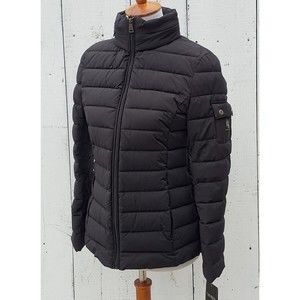 $200 NEW LAUREN RALPH LAUREN SZ XS Quilted Packable Stretch Puffer Jacket Black